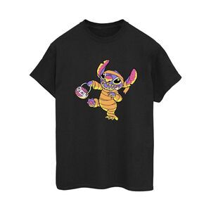Lilo & Stitch Womens/Ladies Trick Or Treat Cotton Boyfriend T-Shirt / Black